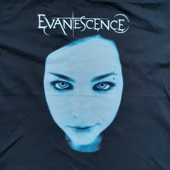 Evanescence - Fallen Cover Amy Lee - New Women's XL Black T-Shirt - Picture 2 of 4